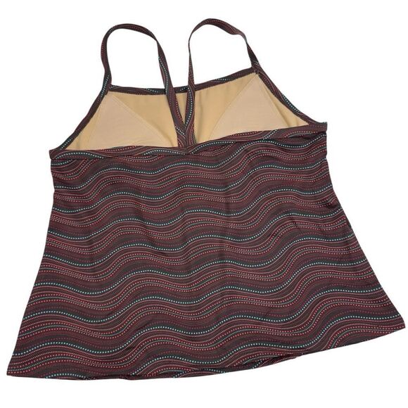 L.L. BEAN BOHO WIRELESS SLIMMING TANKINI UPF 50+ PLUS SIZE 16 - Picture 6 of 10